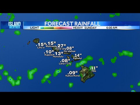 Weekend Island Weather | Cold front moving down the island chain tomorrow