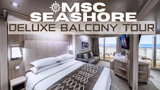 MSC Seashore Deluxe Balcony Tour & Review 10297