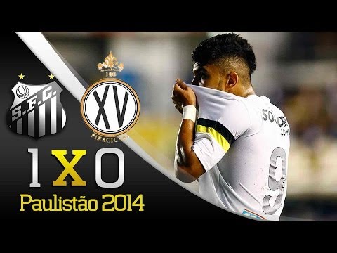Santos 1 x 0 XV de Piracicaba - Gol - Paulistão 2014 (18/01/2014)