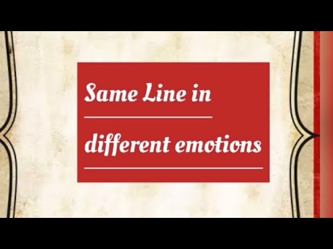 Rohan shah Same line different emotions 
