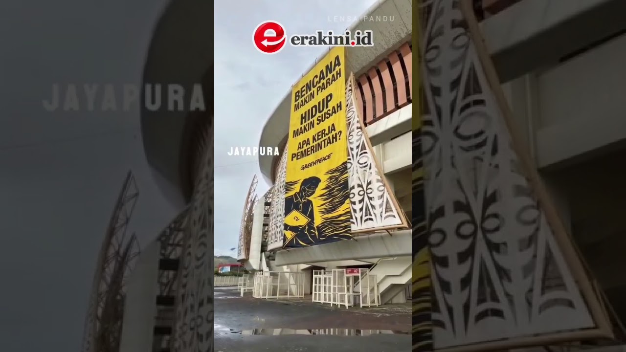 Spanduk Kritik dari Greenpeace Membentang di Sejumlah Wilayah