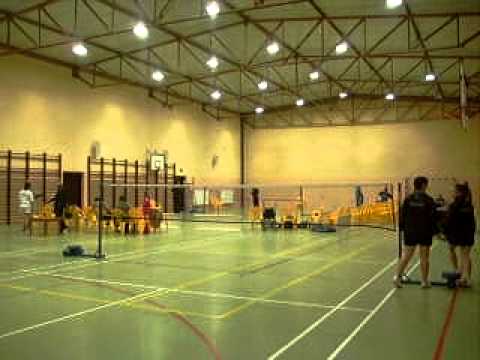 badminton orbitek straszecin I liga rozgrzewka 2