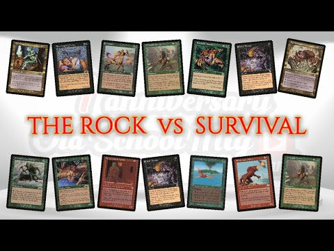 OLD SCHOOL MTG CHANNEL - PREMODERN CLUB - THE ROCK vs SURVIVAL