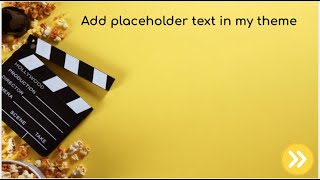 Add placeholder text to your Google slides theme
