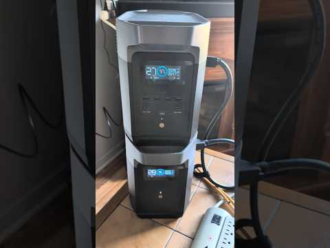 Real life example of Ecoflow's Delta 2 and extra battery