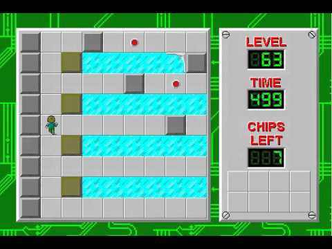 Let's Play Chip's Challenge 21 / Slow-Mo Spooks