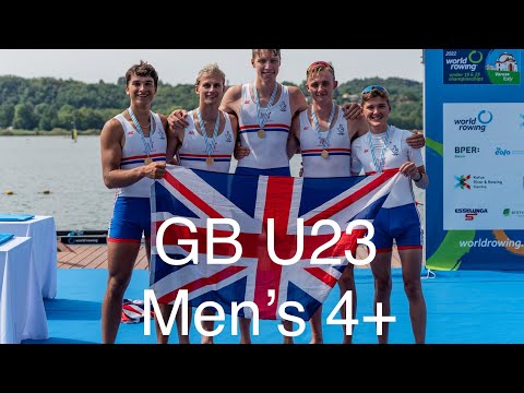 GB Under 23 coxed 4 2022 World Champions