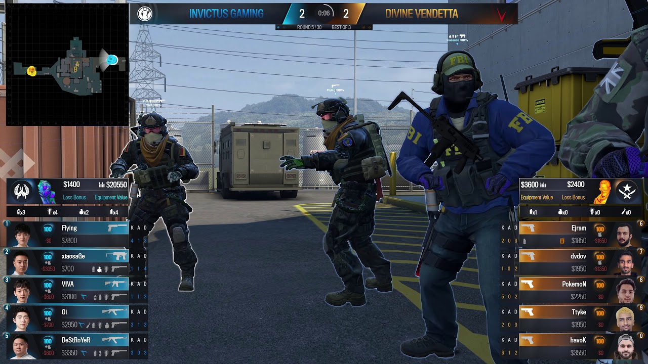 Divine Vendetta vs Invictus Gaming - Perfect World Asia League Summer 2020 - CS:GO