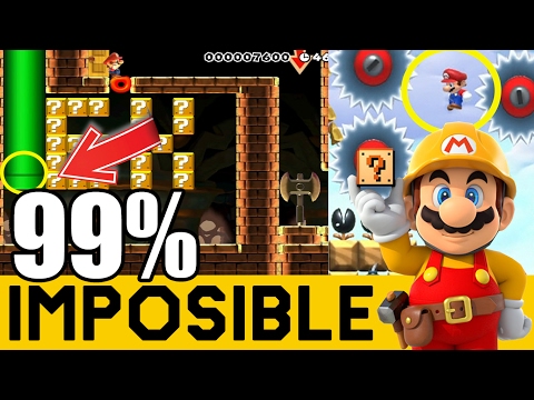 Nivel Imposible y Posible a la Vez ?! - NIVELES 99% IMPOSIBLES #49 | Super Mario Maker  - ZetaSSJ