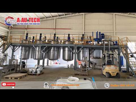Lắp đặt hệ thống bồn khuấy 5000L cho nhà máy sơn