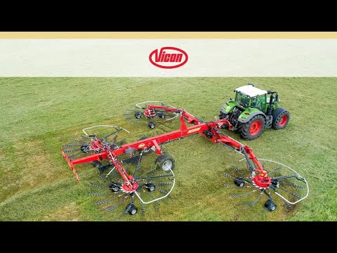 Andex 1505 Vicon Andaineur quatre rotors (FR)