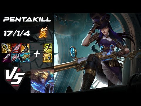 BOTTOM Caitlyn vs Ezreal [PENTAKILL] - NA Grandmaster Patch 25.21