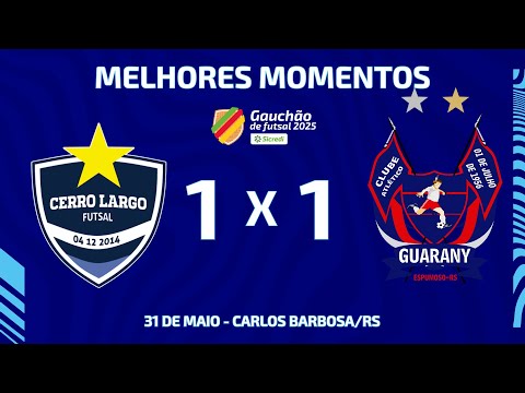 GOLS DO JOGO | CERRO LARGO X GUARANY | GAUCHÃO SICREDI SÉRIE A | 2025