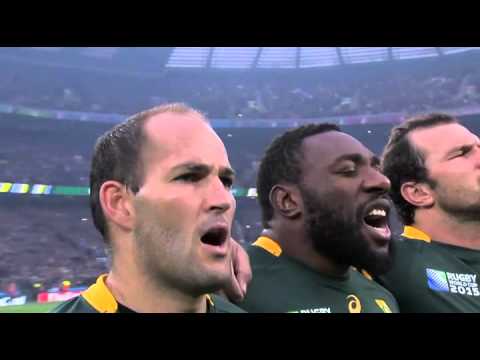 RWC 2015 Anthems (& Haka) - South Africa vs New Zealand [Semi Final]