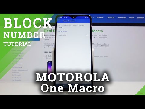 How to Block Contacts in MOTOROLA One Macro – Block Calls and Messages