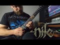 Nile - Defiling the Gates of Ishtar (full guitar cover)