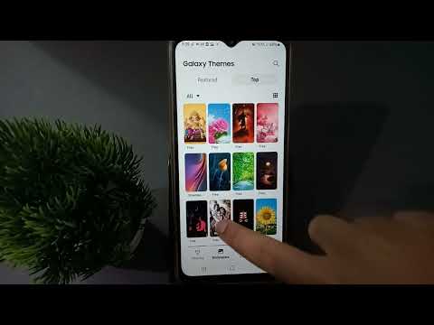 samsung galaxy A10 set lockscreen wallpaper