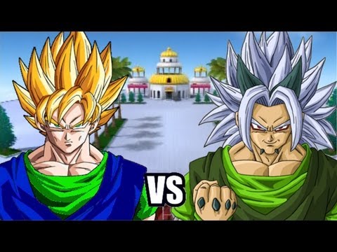 DBZ Ultimate Tenkaichi - Goku AF vs Zaiko (Xicor) - Character Creator (Hero Mode)