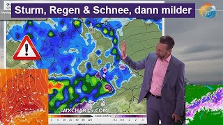 Two wild October days with storms, rain, and alpine snow, then milder. Weather forecast October 2...