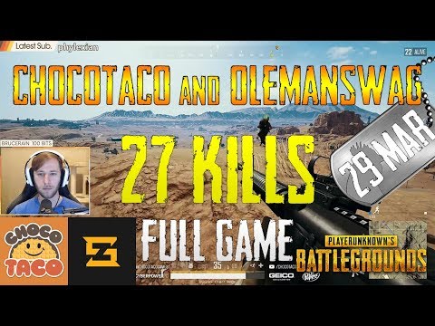 chocoTaco and OleManSwag | 27 Kills | PUBG