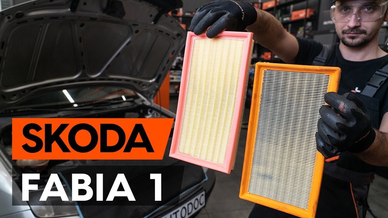 Πώς να αλλάξετε φίλτρα αέρα σε Skoda Fabia 6Y5 - Οδηγίες αντικατάστασης