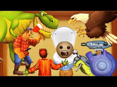 Dinosaurs T-rex, Mad Jack, Zombie vs The Buddy Born | Kick The Buddy