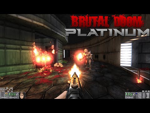 Brutal Doom Platinum 1.2 - Phobos Revisited | E1M4: Command Control | 4K/60