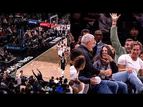 Fan THROWS Popcorn on the Floor During Nets-76ers Game 😱