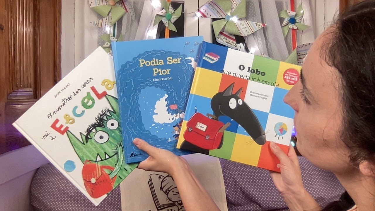 Boa noite histórias: Podia ser Pior | o lobo que queria ir à escola | Monstro das cores vai à escola