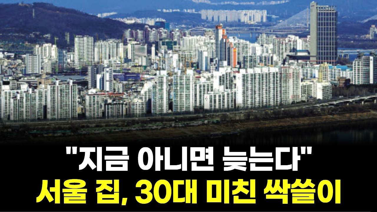 "지금 아니면 늦는다"…서울 집, 30대 미친 싹쓸이