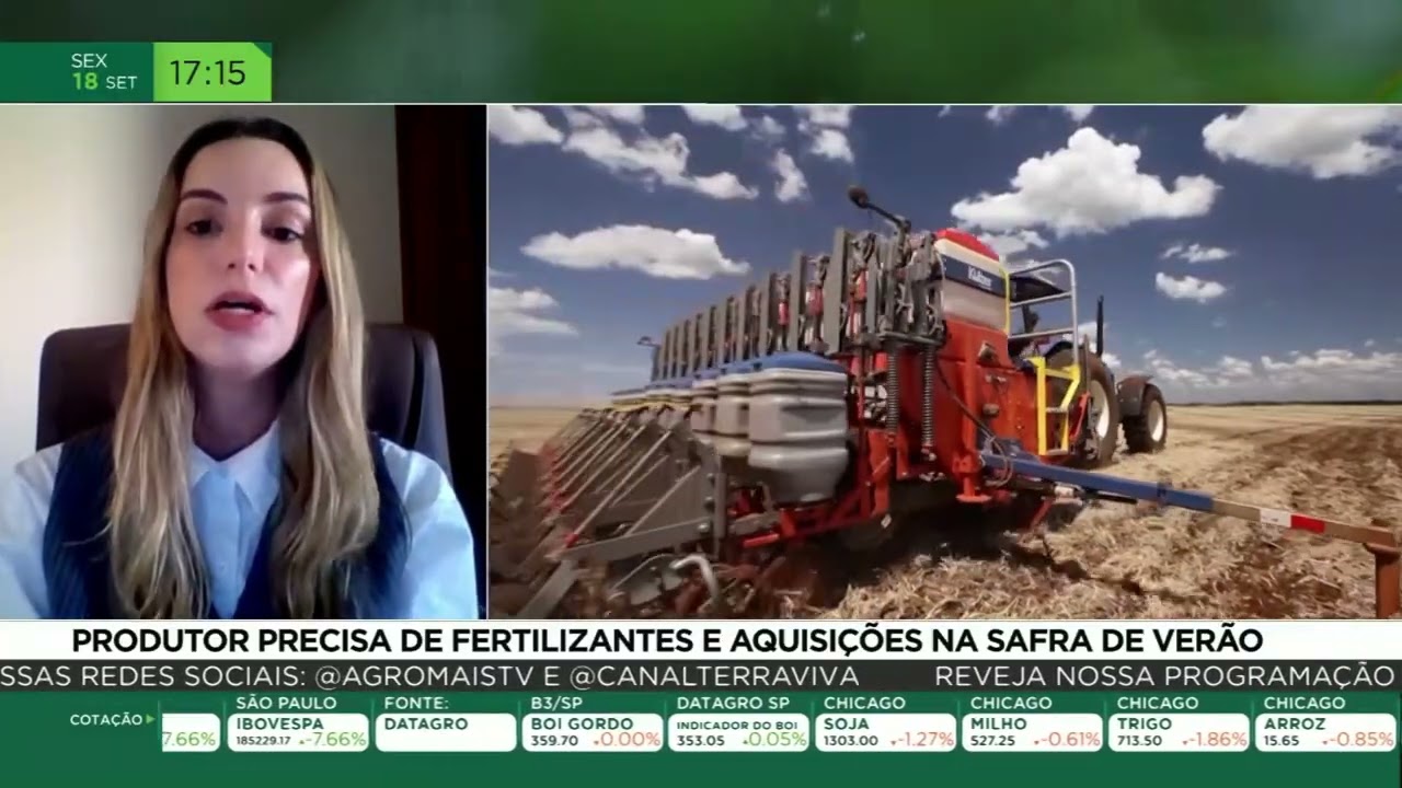 Produtor precisa de fertilizantes e aquisições na safra de verão