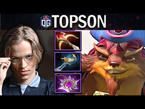 OG.TOPSON PANGOLIER WITH DAMAGE BUILD - DOTA 2 7.29 GAMEPLAY