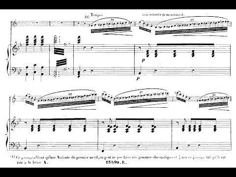 Jules Demersseman - Morceau de Concert for Clarinet and Piano, Op. 31 (c. 1860) [Score-Video]