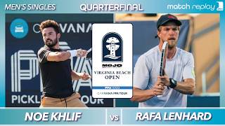 Noe Khlif vs Rafa Lenhard at the PPA Virginia Beach Open | Quarterfinal