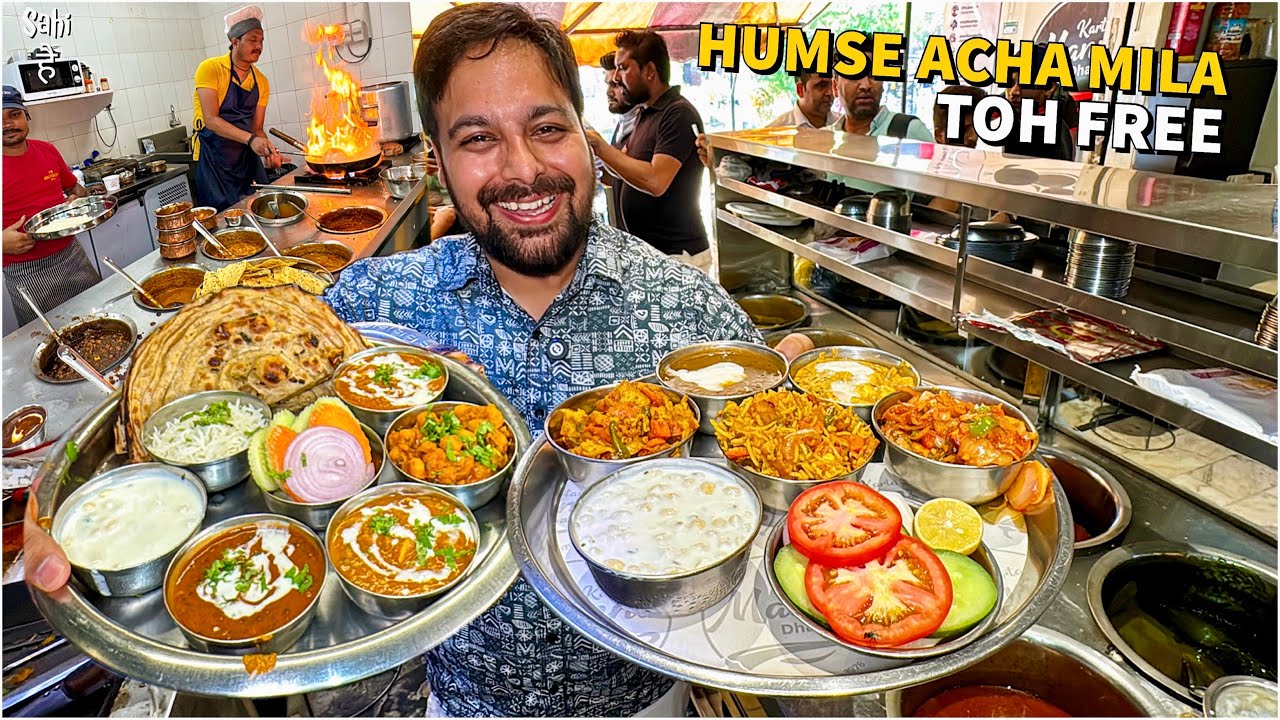 Punjab 299/- Dhaba Street Food India 😍 HIGH RATED Rangli Punjabi Thali