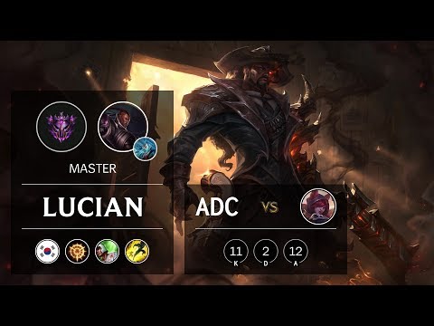 Lucian ADC vs Xayah - KR Master Patch 10.2
