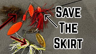 How to make a spinnerbait or jig skirt last