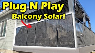 Balcony solar setup
