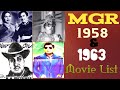 MGR 1958 1963 TWENTY MOVIE LIST Mgr Movielist