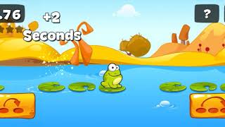 Tap the frog gameplay level: jumping frog