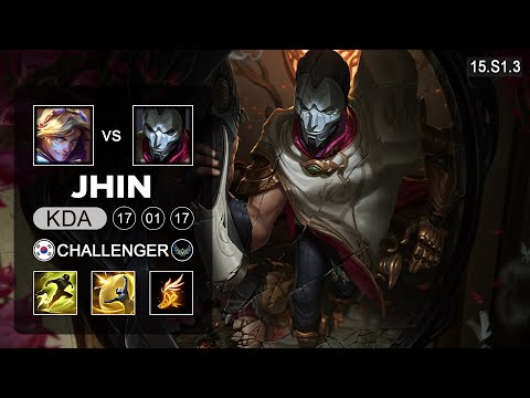 Jhin vs Ezreal ADC - KR Challenger -Patch 15.S1.3 Season 15