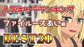 【ファイルーズあい】ファイルーズあい人気キャラランキングアニメBEST20！【アニメ】#ファイルーズあい#声優#ボイス