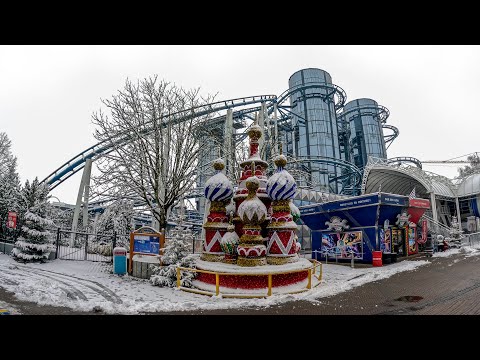 Euro-Mir at Christmas Forward Facing [4K] Front Seat POV - Europa-Park
