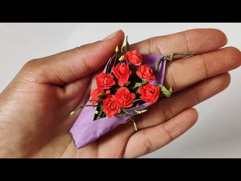 #MiniatureFlowers, Tiny love gifts, Valentine's Day Gift ideas,Handmade with Paper@ Papersai arts Video