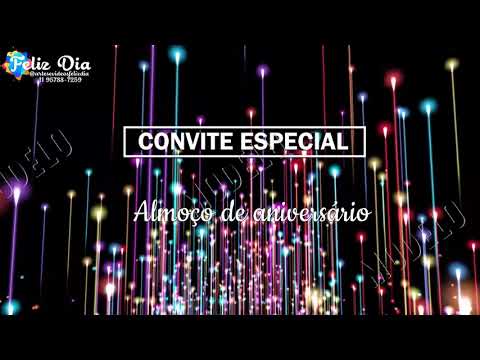 Convite Almoço de aniversário 2022