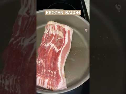 Frozen bacon ! #bacon #food #hack #foodie #kitchen #cooking