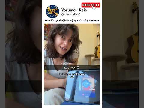 Ooo Türkçeyi ağlaya ağlaya sökmüş sonunda