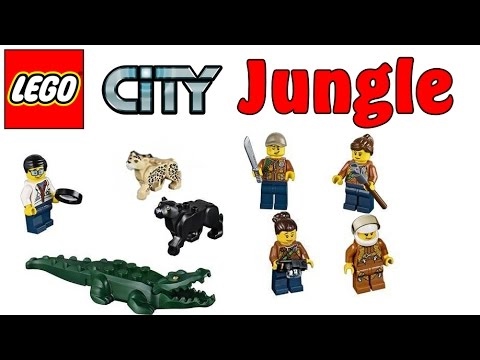⭐️ ALL LEGO City Jungle 🌴  2017 Minifigures and Animals. Kids Toys