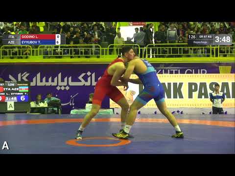 Repechage GR - 97 kg: L. GODINO (ITA) v. T. EYYUBOV (AZE)