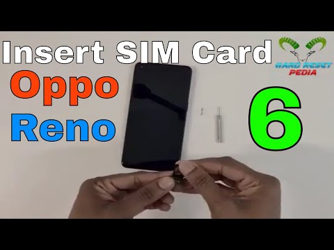 OPPO Reno6 5G Insert The SIM card